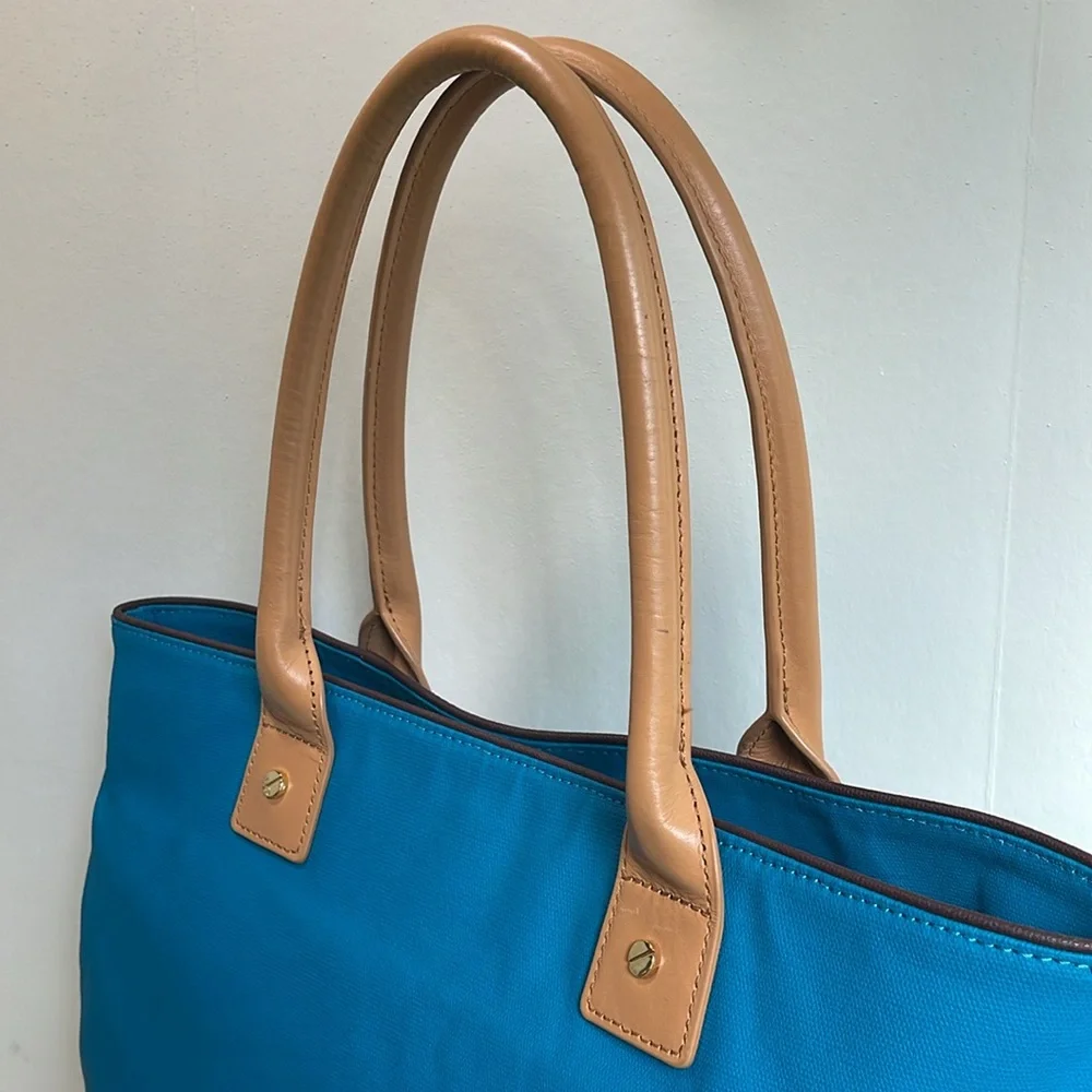 Tory Burch Jaden Canvas And Leather Tote